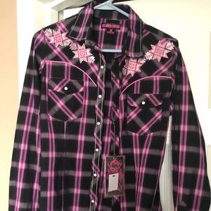 Rock&Roll Cowgirl plaid/M /New/tags-original  $64